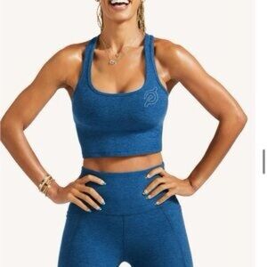 Beyond Yoga x Peloton Women's Blue Sports Bra and Leggings Set